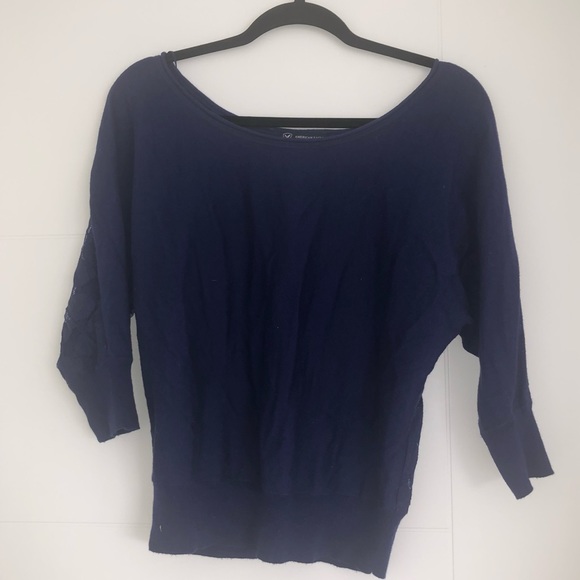 American Eagle Lace-Back Sweater - Picture 2 of 6